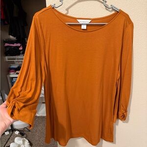 Liz Claiborne Women's Orange Top